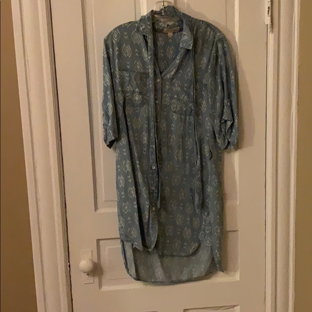 ¾ sleeve casual dress